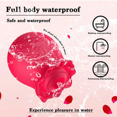 Rose Petal G-Spot Suction Vibrator – Powerful Sucking Vibrations - Passion Pulse Adult