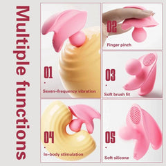 Silicone Finger G-Spot Vibrator with 10 Modes - Passion Pulse Adult