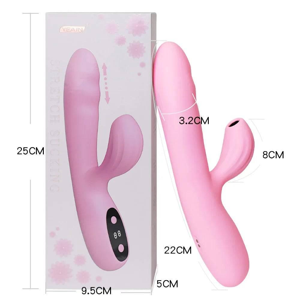 Soft and Cute Clitoris Stimulation Wand with LCD Display for Women Flexible Vibrating Insertion AV Pleasure Toys for Women - Passion Pulse Adult
