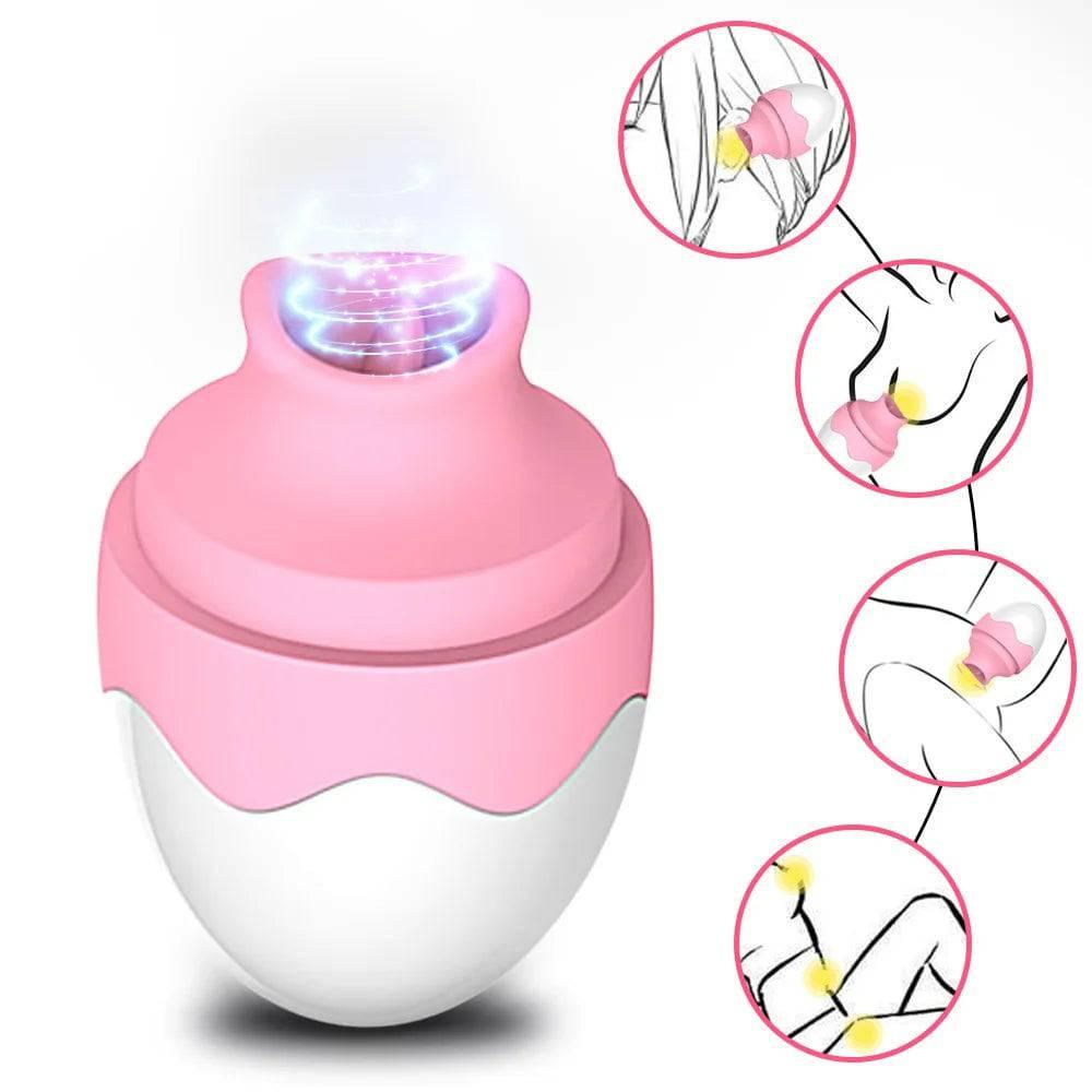 Tongue Licking Vibrator – Oral Egg Massager for G-Spot, Clitoris & Nipple Stimulation - Passion Pulse Adult