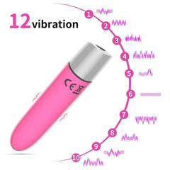 USB Charge Powerful Bullet Vibrator: Clitoral Stimulator for Women - Passion Pulse Adult