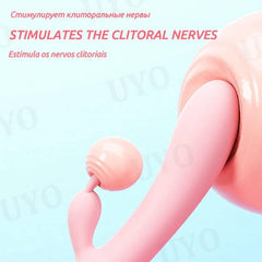 UYO Silicone Rabbit Vibrator – USB Rechargeable, Waterproof G-Spot & Clitoral Stimulator - Passion Pulse Adult