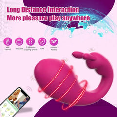 Bluetooth APP Wireless Vibrating G-Spot & Clitoris Stimulator - Passion Pulse Adult