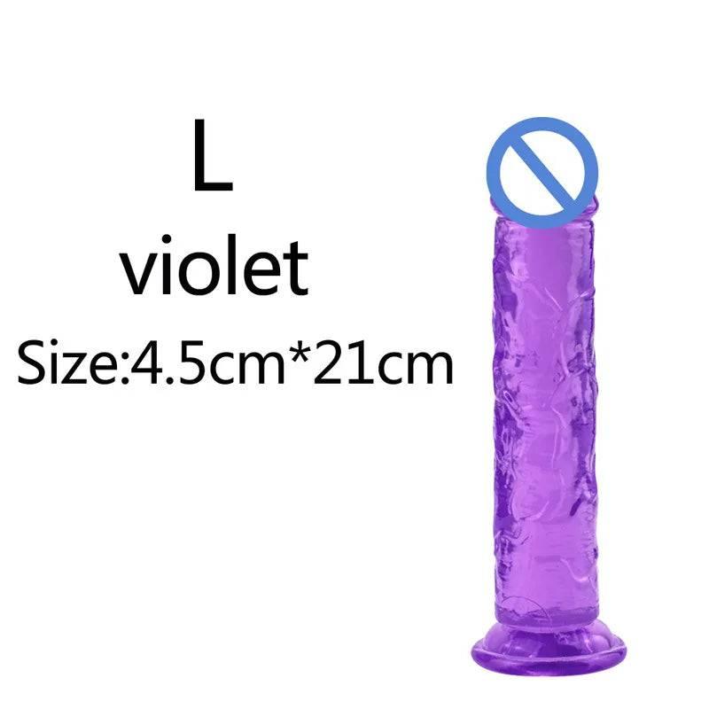 Affordable Realistic Jelly Dildo – 6 Sizes - Passion Pulse Adult
