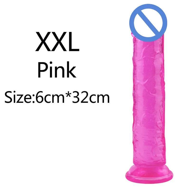 Affordable Realistic Jelly Dildo – 6 Sizes - Passion Pulse Adult