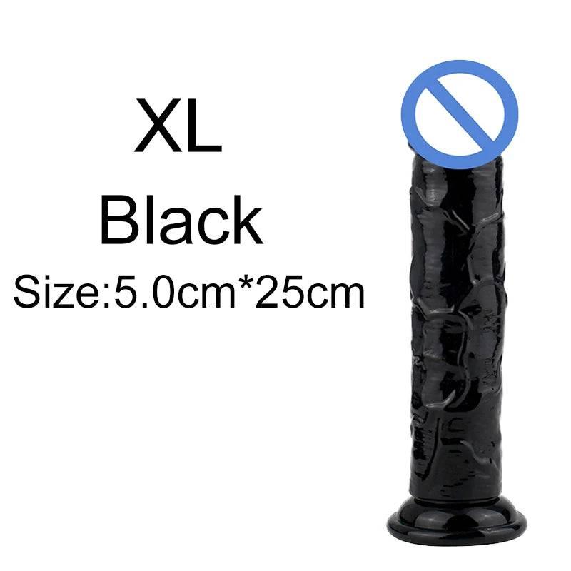 Affordable Realistic Jelly Dildo – 6 Sizes - Passion Pulse Adult