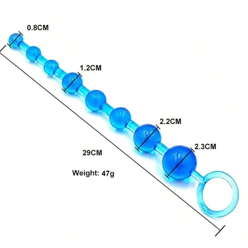 10 Beads Anal Silky Sensation - 10-Bead Silicone Pleasure String - Passion Pulse Adult