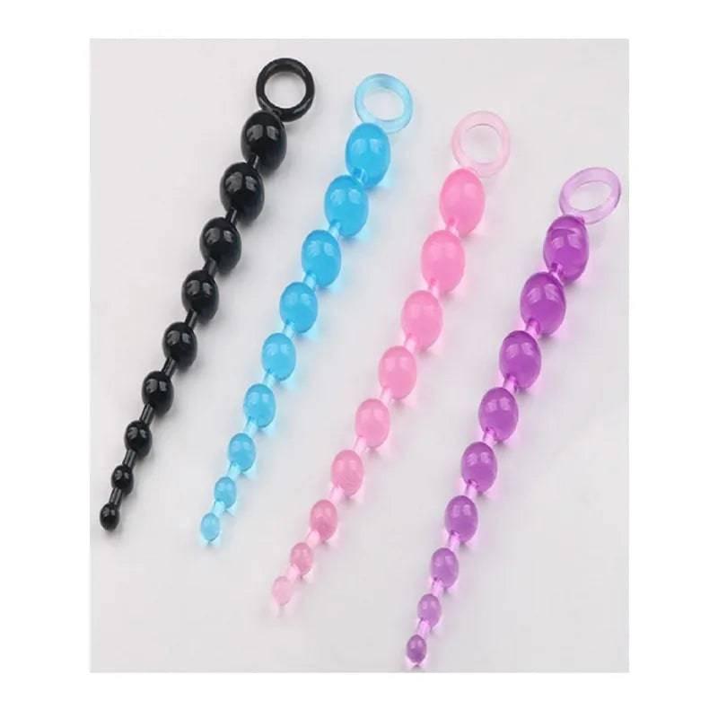 10 Beads Anal Silky Sensation - 10-Bead Silicone Pleasure String - Passion Pulse Adult