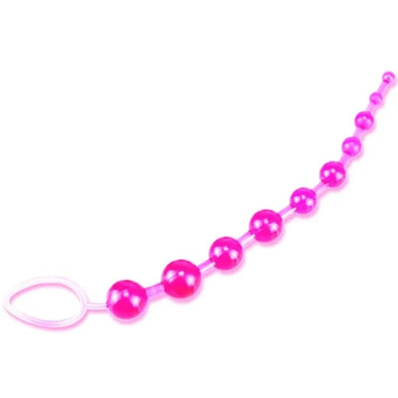 10 Beads Anal Silky Sensation - 10-Bead Silicone Pleasure String - Passion Pulse Adult