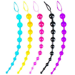 10 Beads Anal Silky Sensation - 10-Bead Silicone Pleasure String - Passion Pulse Adult
