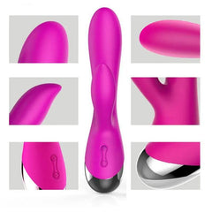 10-Speed USB Rechargeable Rabbit Vibrator – Powerful G-Spot & Clitoral Stimulator - Passion Pulse Adult
