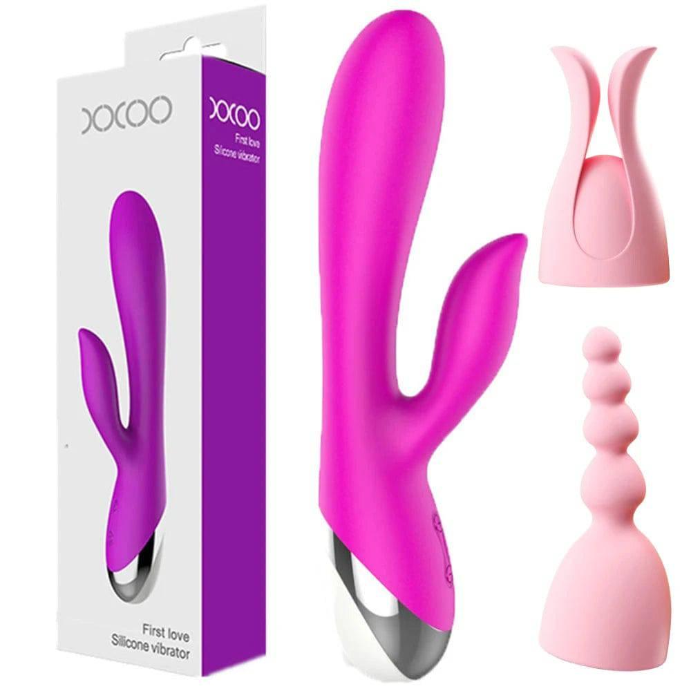 10-Speed USB Rechargeable Rabbit Vibrator – Powerful G-Spot & Clitoral Stimulator - Passion Pulse Adult