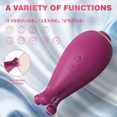 2-in-1 Clit Sucker & Vacuum Stimulator: Powerful Vibrator for Women - Passion Pulse Adult
