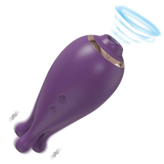 2-in-1 Clit Sucker & Vacuum Stimulator: Powerful Vibrator for Women - Passion Pulse Adult