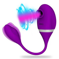 2-in-1 Clitoris Sucking & Vibrating Egg: Powerful Stimulator for Women - Passion Pulse Adult