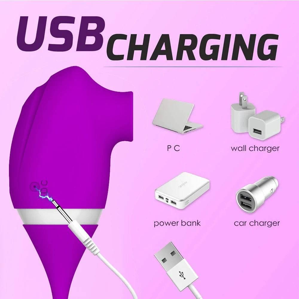 2-in-1 Clitoris Sucking & Vibrating Egg: Powerful Stimulator for Women - Passion Pulse Adult