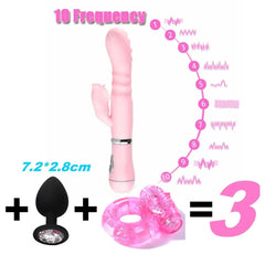 3-Piece Rabbit G-Spot Vibrator Set - Passion Pulse Adult