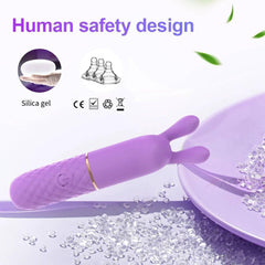 Fast Orgasm Mini Rabbit Bullet Vibrator for Women 10 Speed Clitoris Stimulator Rechargeable Masturbation Sex Toy for Adult Goods - Passion Pulse Adult