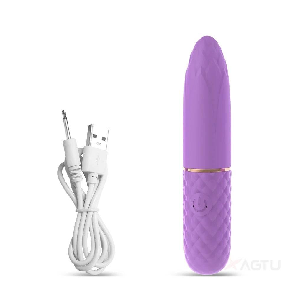Fast Orgasm Mini Rabbit Bullet Vibrator for Women 10 Speed Clitoris Stimulator Rechargeable Masturbation Sex Toy for Adult Goods - Passion Pulse Adult