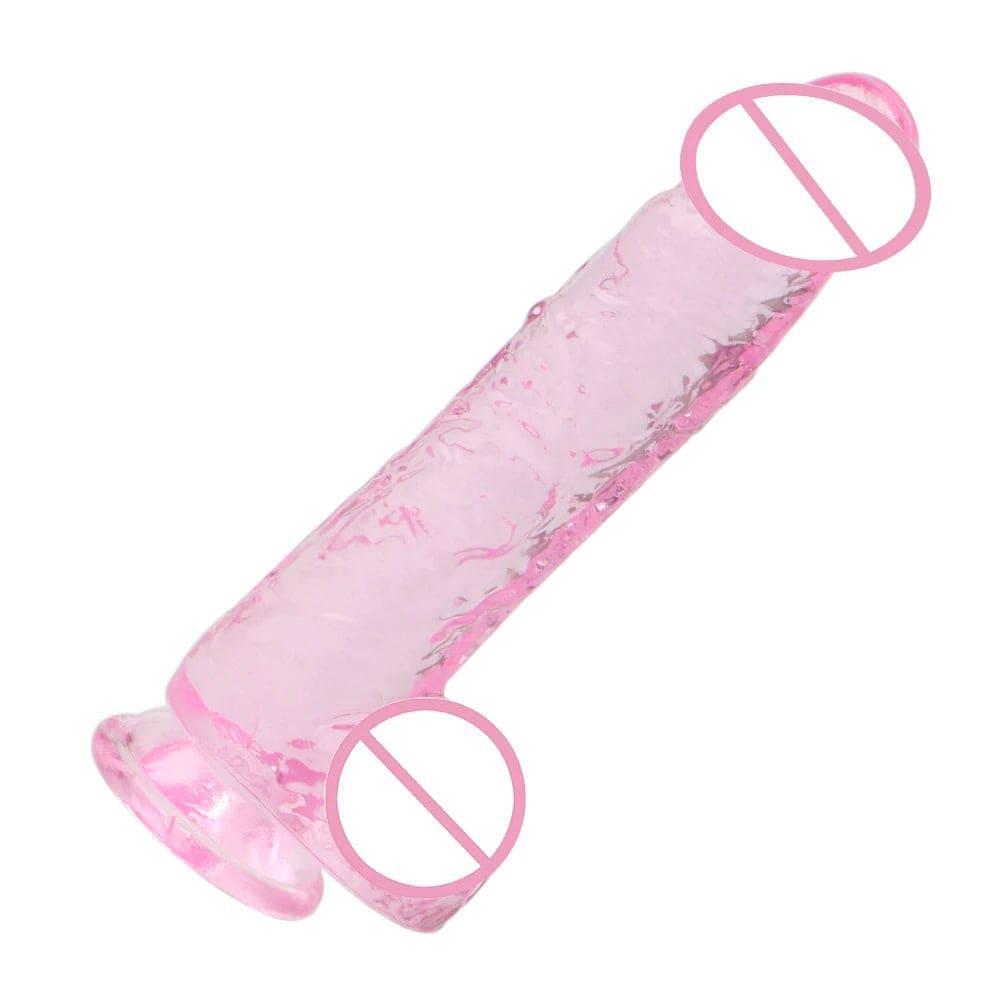 Mini Transparent Realistic Dildo - G-Spot Stimulator for Women - Passion Pulse Adult