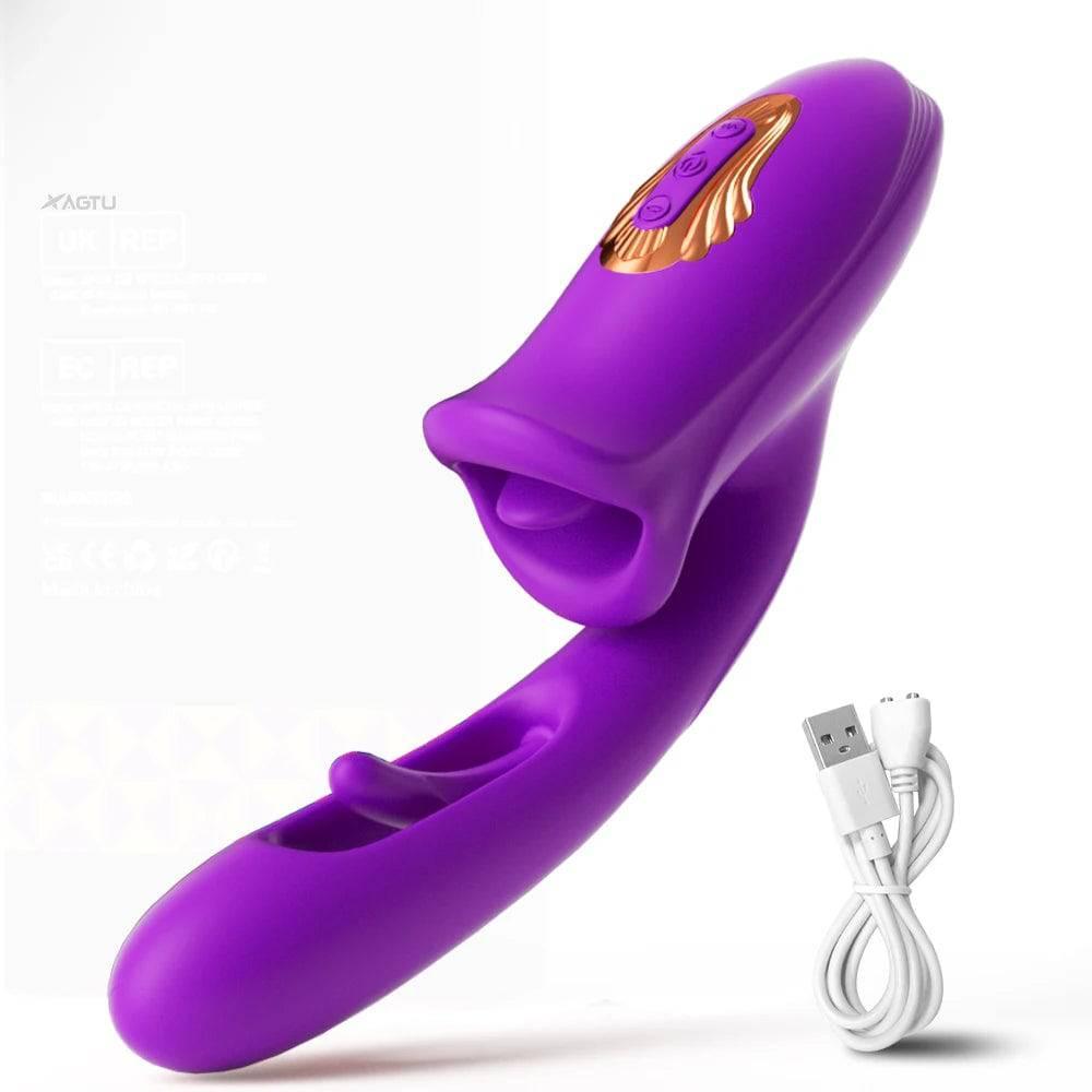 PASSION PULSE Patting Dildo Vibrator: Clit & G-Spot Stimulator - Passion Pulse Adult