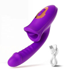 PASSION PULSE Patting Dildo Vibrator: Clit & G-Spot Stimulator - Passion Pulse Adult