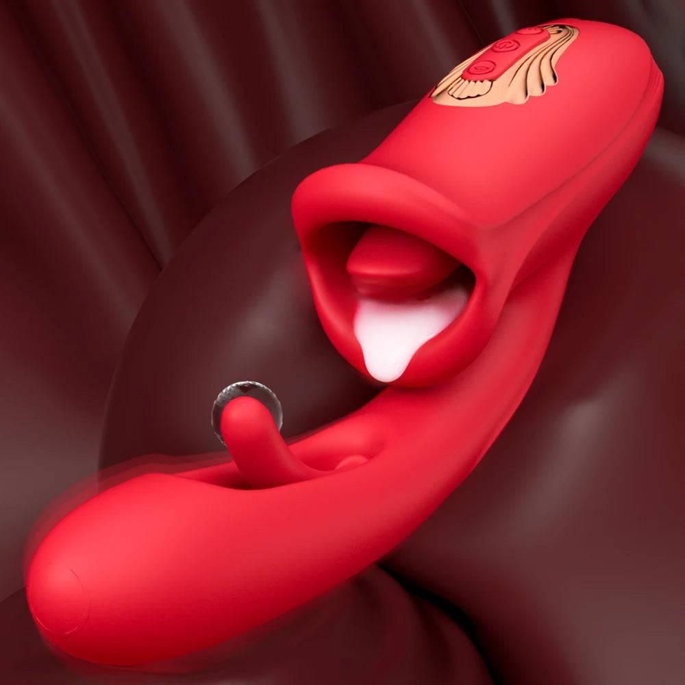 PASSION PULSE Patting Dildo Vibrator: Clit & G-Spot Stimulator - Passion Pulse Adult