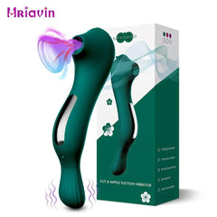 Powerful Sucking Vibrator with Vacuum Suction - Passion Pulse Adult