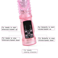 Powerful Thrusting Rabbit Vibrator – Realistic G-Spot & Clitoral Massager - Passion Pulse Adult