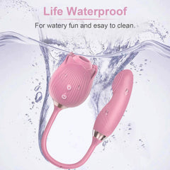 Rose Sucking Licking Vibrator for Women Dildo Clit Sucker Nipple Clitoris Stimulation Vibrators Female Sex Toys for Adults 18+ - Passion Pulse Adult