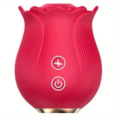 Rose Vibrator – G-Spot Vibrator with 12 Sucking Modes - Passion Pulse Adult