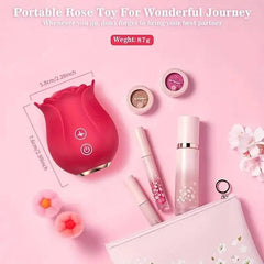 Rose Vibrator – G-Spot Vibrator with 12 Sucking Modes - Passion Pulse Adult