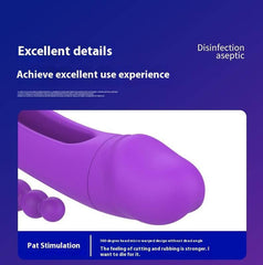 3-in-1 Sucking, Patting, Vibrating Clitoral Wand - Passion Pulse Adult