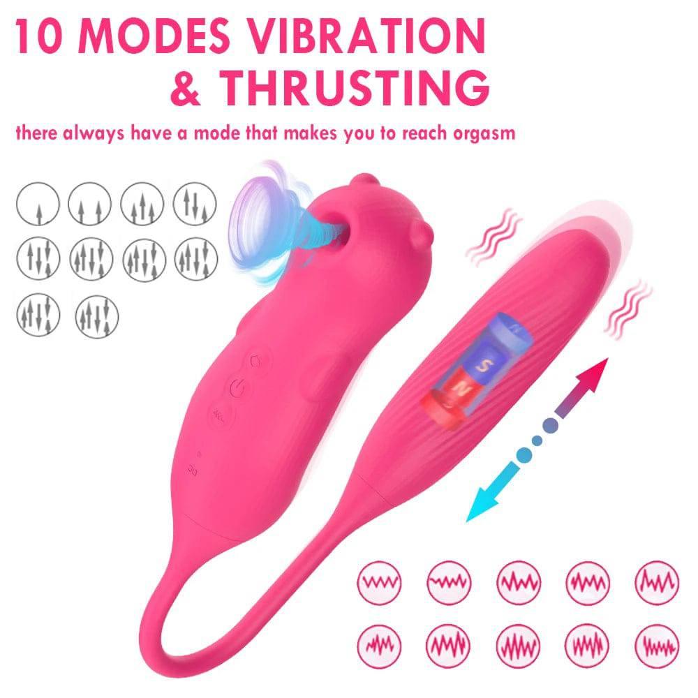 Sucking Vibrator with G-Spot & Clitoral Stimulator - Passion Pulse Adult