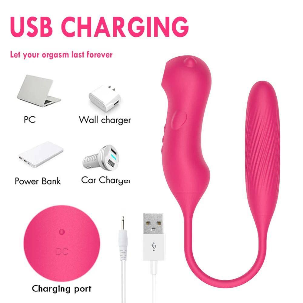 Sucking Vibrator with G-Spot & Clitoral Stimulator - Passion Pulse Adult