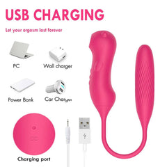 Sucking Vibrator with G-Spot & Clitoral Stimulator - Passion Pulse Adult