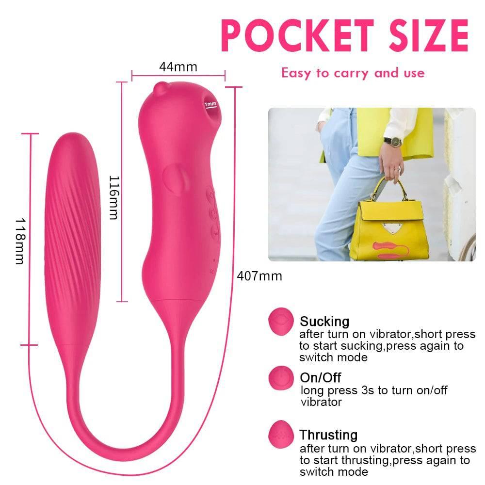 Sucking Vibrator with G-Spot & Clitoral Stimulator - Passion Pulse Adult