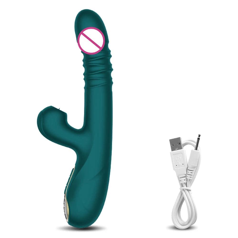 PASSION PULSE Rabbit Pushing Vibrator: Clit Sucker & G-Spot Stimulator - Passion Pulse Adult
