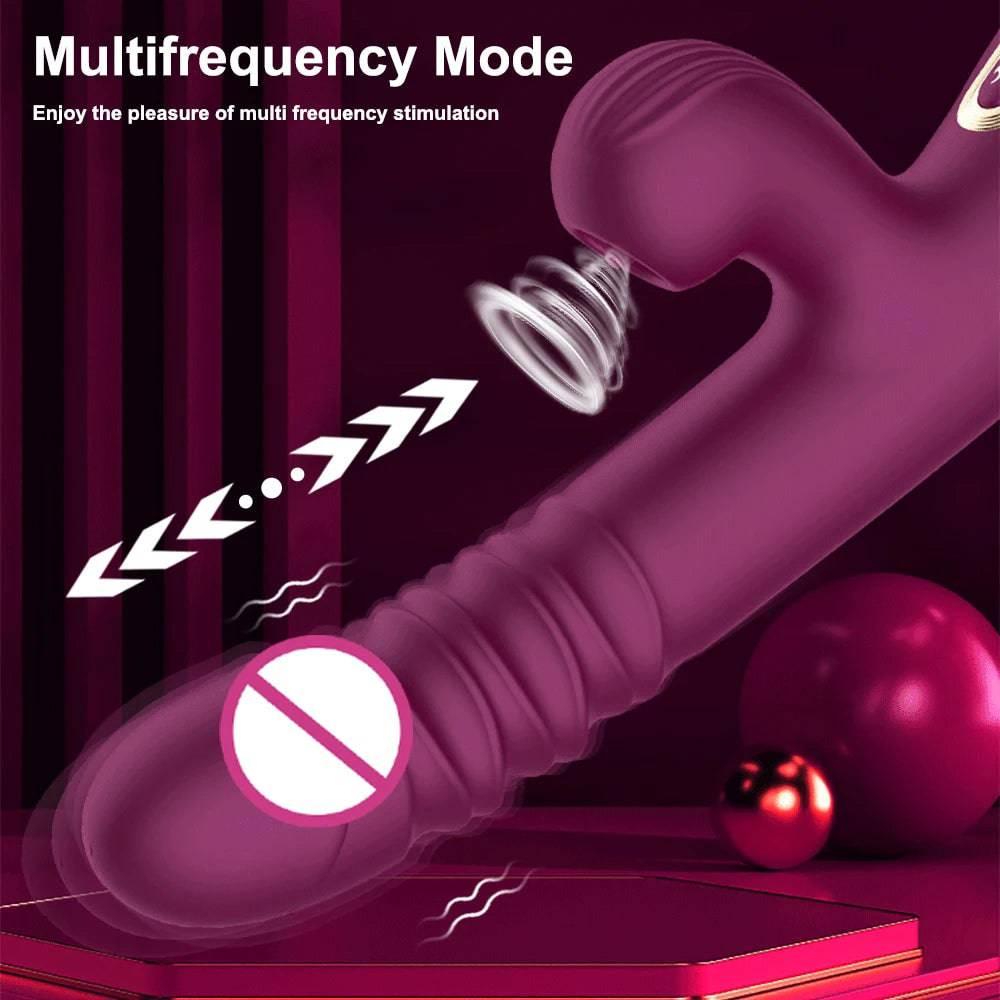 PASSION PULSE Rabbit Pushing Vibrator: Clit Sucker & G-Spot Stimulator - Passion Pulse Adult