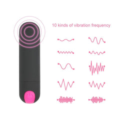 USB Rechargeable Mini Bullet Vibrator - Passion Pulse Adult