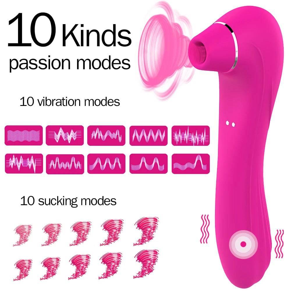 Vagina Sucking Vibrator: Oral Tongue Suction & Clitoris Stimulator - Passion Pulse Adult