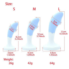 Silicone Anal Plug Set – Crystal Base Anal Trainer in 3 Sizes - Passion Pulse Adult