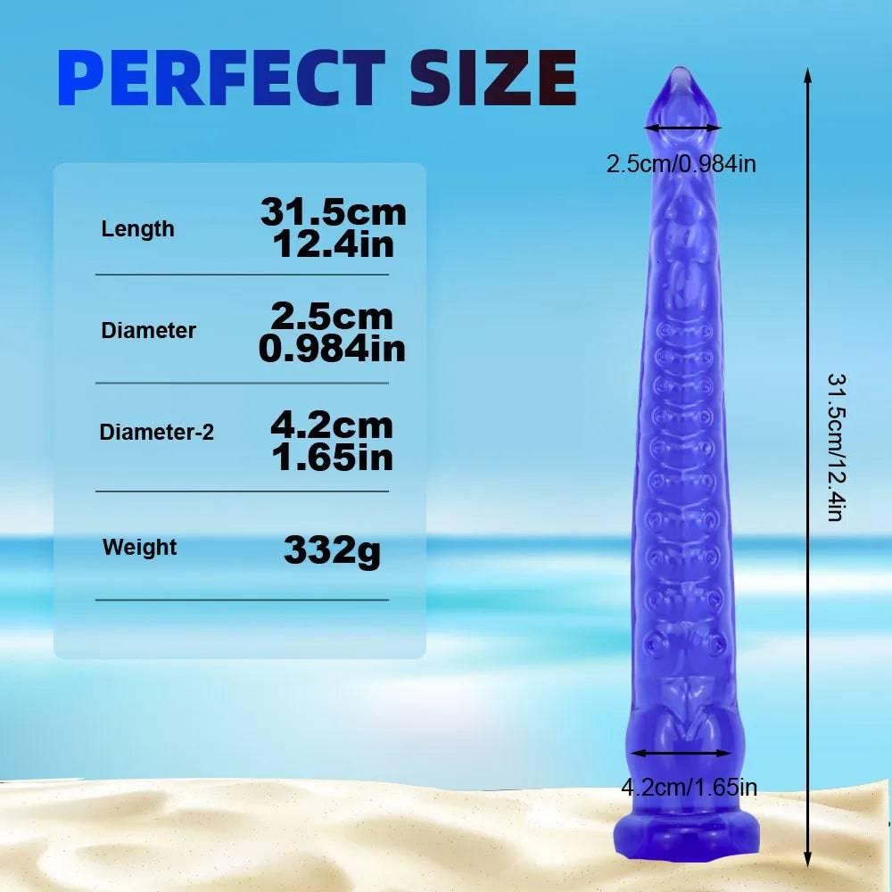 22-Inch Long Tentacle Anal Plug – Huge Liquid Silicone Butt Plug with Suction Cup - Passion Pulse Adult