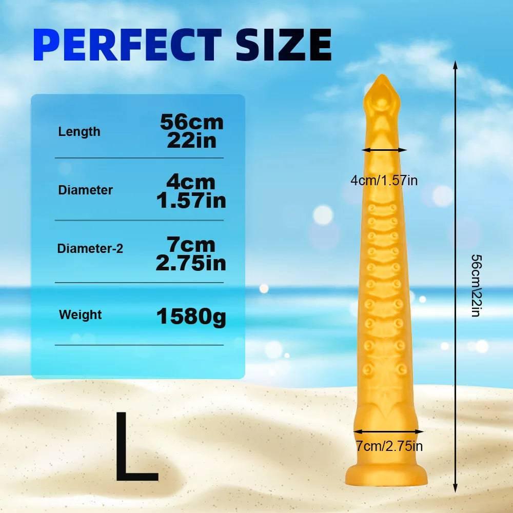 22-Inch Long Tentacle Anal Plug – Huge Liquid Silicone Butt Plug with Suction Cup - Passion Pulse Adult