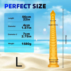 22-Inch Long Tentacle Anal Plug – Huge Liquid Silicone Butt Plug with Suction Cup - Passion Pulse Adult