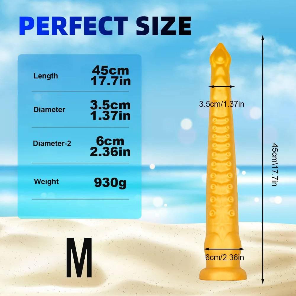 22-Inch Long Tentacle Anal Plug – Huge Liquid Silicone Butt Plug with Suction Cup - Passion Pulse Adult