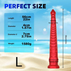 22-Inch Long Tentacle Anal Plug – Huge Liquid Silicone Butt Plug with Suction Cup - Passion Pulse Adult