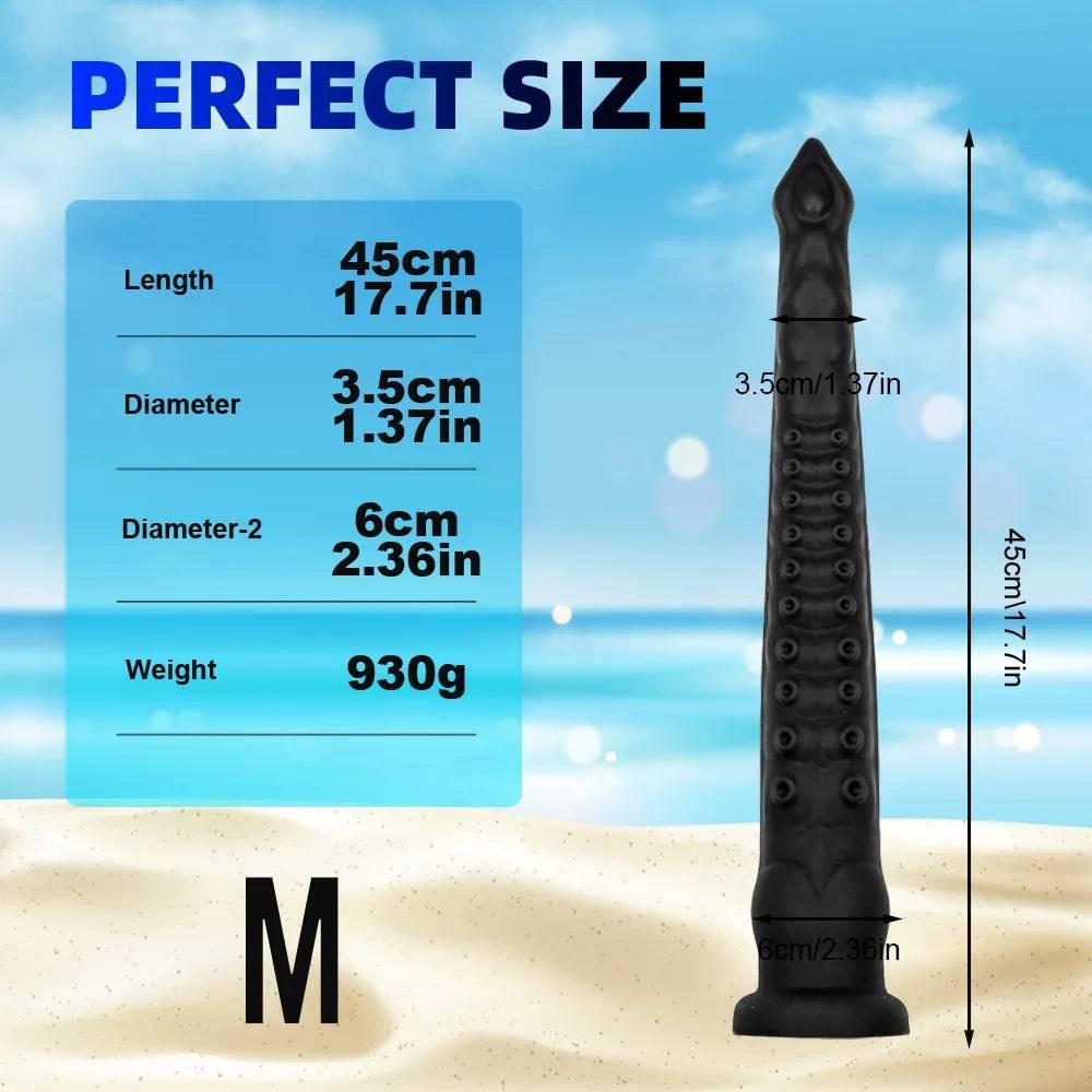 22-Inch Long Tentacle Anal Plug – Huge Liquid Silicone Butt Plug with Suction Cup - Passion Pulse Adult