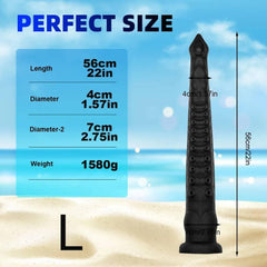 22-Inch Long Tentacle Anal Plug – Huge Liquid Silicone Butt Plug with Suction Cup - Passion Pulse Adult