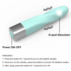 16-Speed Mini Bullet Vibrator: Compact Clitoral Stimulator for Women - Passion Pulse Adult